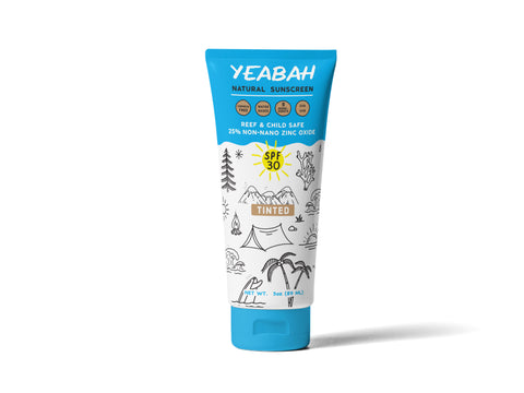 YeaBah Natural Tinted Mineral Sunscreen Lotion Face and Body - SPF 30